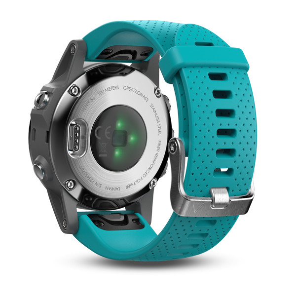 Fenix 5s silver with turquoise band 6jpg