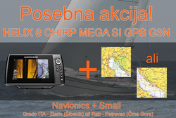 Humminbird HELIX 8 CHIRP MEGA SI+ GPS G3N  + Navionics + Small