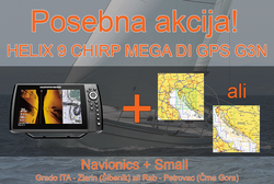 Humminbird HELIX 9 CHIRP MEGA DI GPS G3N + Navionics + Small