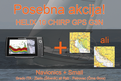 Humminbird HELIX 10 CHIRP GPS G3N + Navionics + Small