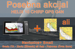 Humminbird HELIX 10 CHIRP GPS G4N + Navionics + Small