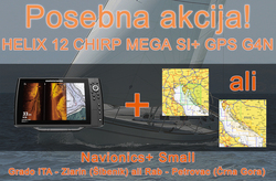 Humminbird HELIX 12 CHIRP MEGA SI+ GPS G4N + Navionics + Small