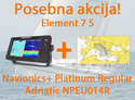Raymarine Element 7 S - 7" Chart Plotter Wi-Fi & GPS, brez sonde in Navionics+ Platinum Regular Adriatic NPEU014R /assets/0002/1264/Element_7_S___Navionics__Platinum_Regular_Adriatic_NPEU014R_thumb.jpg