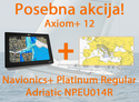 Raymarine Axiom+ 12, 12" Multifunction Display z Navionics+ Platinum Regular Adriatic NPEU014R