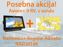 Raymarine Axiom+ 9 RV, 9" Multifunction Display z RealVision 3D, 600W Sonar in RV-100 sonda z Navionics+ Regular Adriatic NAEU014R