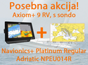 Raymarine Axiom+ 9 RV, 9" Multifunction Display z RealVision 3D, 600W Sonar in RV-100 sonda z Navionics+ Platinum Regular Adriatic NPEU014R
