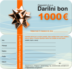 Gepoint d.o.o. Darilni bon 1000