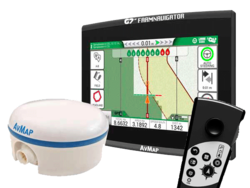 AvMap G7 Plus Farmnavigator + zunanji GPS sprejemnik Turtle Smart (+-20 cm)