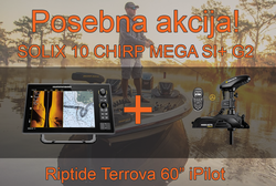 Humminbird SOLIX 10 CHIRP MEGA SI+ G2 + Motor Minn Kota Terrova iPilot