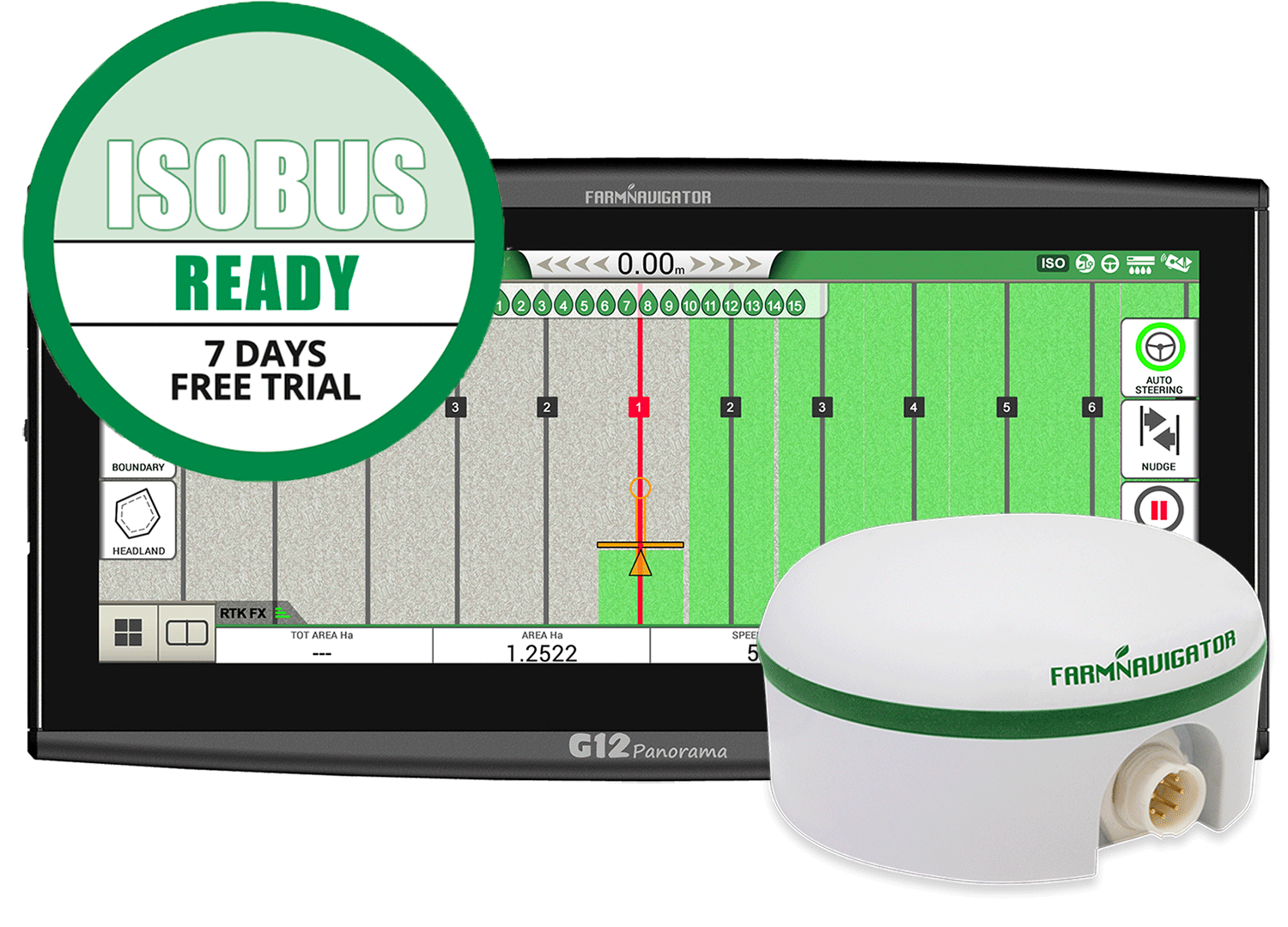 Navigacija smart farmer farmnavigator g12 wide field ready all in one rtk