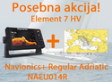 Raymarine Element 7 HV - 7.0" Chart Plotter, CHIRP Sonar, HyperVision, Wi-Fi & GPS brez sonde z Navionics+ Regular Adriatic NAEU014R