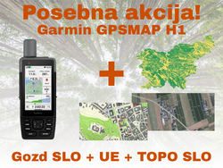 Garmin navigacija GPSMAP H1 + gozd celotne slovenije + UE po želji + TOPO SLO