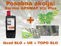 Garmin navigacija GPSMAP H1i Plus + gozd celotne slovenije + UE po želji + TOPO SLO
